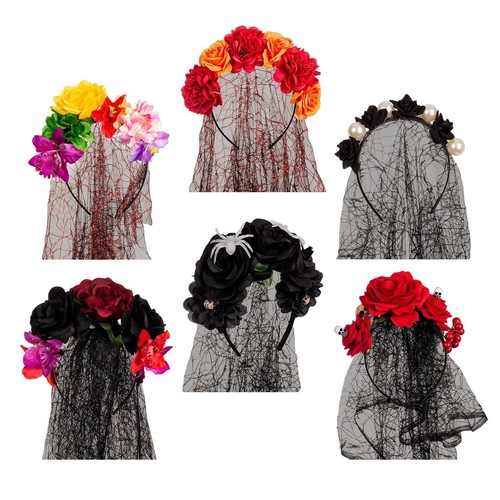 Halloween schleier blumenkrone - halloween,