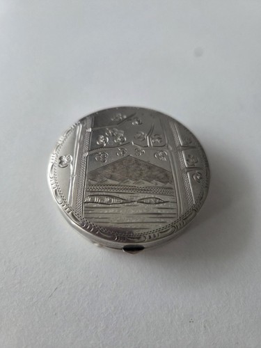830er silber puderdose schmuck - silber,